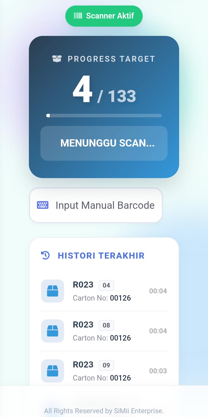 Aplikasi SCAN RFID
